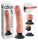 King Cock 9 tapadótalpas vibrátor (23 cm) - natúr