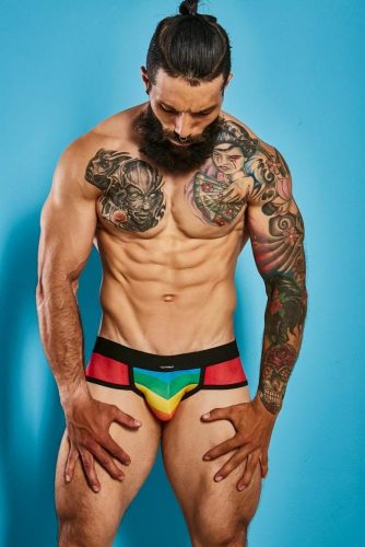 C4M-Mixed Jockstrap-Rainbow-L