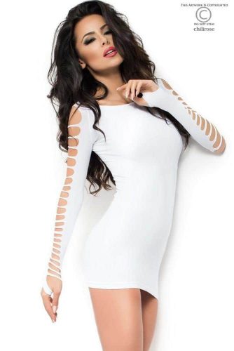 CR 3608  SM  White seamless Minidress