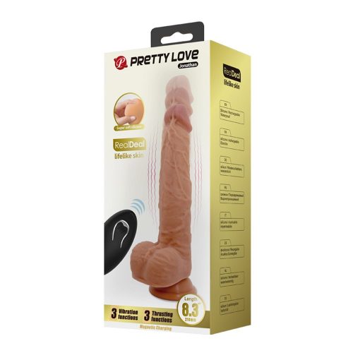 Pretty Love Jonathan 8,3" Vibrating Dildo