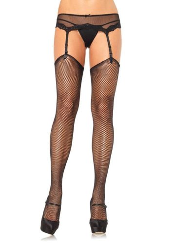 729020 FISHNET STOCKING O/S BLK