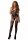 Jacquard Net Bodystocking Black O/S