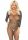 Fishnet Sleeved Bodystocking Black O/S