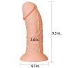 9.5'' Realistic Curved Dildo Flesh