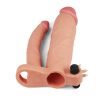 Add 3" Vibrating Double Penis Sleeve