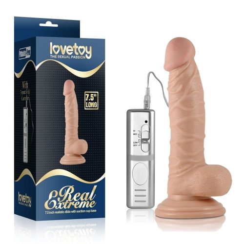 7.5" Real Extreme Vibrating Dildo