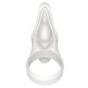 Power Clit Silicone Cockring White