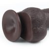 9'' Sliding Skin Dual Layer Dong Brown