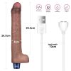 10.5" REAL SOFTEE Rechargeable Silicone Vibrating Dildo