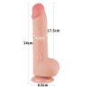 9.5'' Sliding Skin Dual Layer Dong Flesh