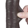 8'' Sliding Skin Dual Layer Dong Black I