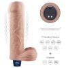 9" REAL SOFTEE Rechargeable Vibrating Dildo(Flesh)