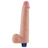 10.5" REAL SOFTEE Rechargeable Vibrating Dildo(Flesh)