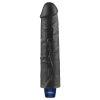 9.5" REAL SOFTEE Rechargeable Vibrating Dildo(Black)