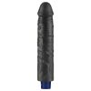 9.5" REAL SOFTEE Rechargeable Vibrating Dildo(Black)