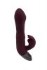 TITANZ 8.5" SILICONE RECHARGEABLE VIBRATOR IN RUBINE RED