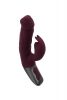 TITANZ 7" SILICONE RECHARGEABLE VIBRATOR IN RUBINE RED