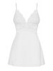 810-BAB-2 babydoll & thong white S/M