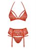 838-SEG-3 set 3-pcs red  S/M