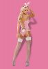 Bunny suit 4 pcs costume pink  S/M