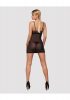 Wonderia chemise & thong black L/XL