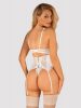 Amor Blanco underwire corset & thong white L/XL