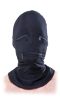 Zipper Face Hood  Black