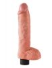 10" Vibrating Cock with Balls  Light