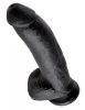 9" Cock with Balls  Black