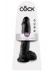 10" Cock with Balls  Black