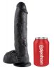 10" Cock with Balls  Black