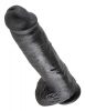 11" Cock with Balls Black