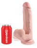 9" Triple Density Cock With Swinging Balls Light