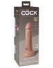 6" Dual Density Silicone Cock  Light