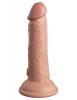 6" Dual Density Silicone Cock  Light