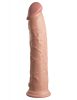 11" Dual Density Silicone Cock  Light