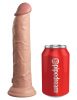 9" Dual Density Vibrating Silicone Cock with Remote  Light