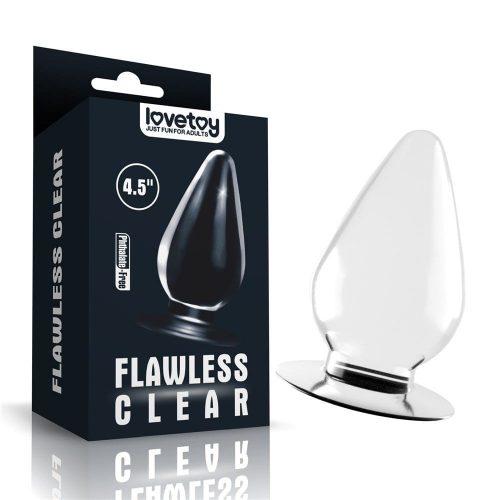 4.5''  Flawless Clear Anal Plug