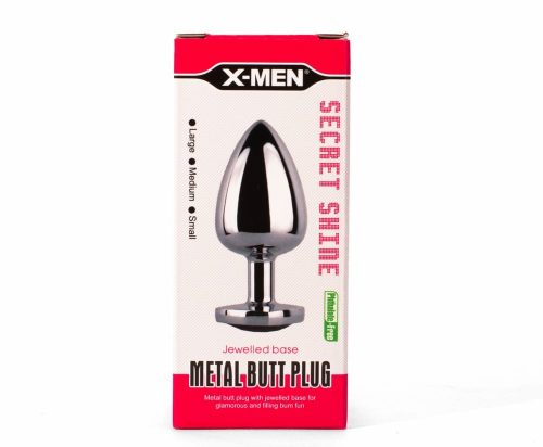 X-MEN Secret Shade Metal Butt Plug Red S