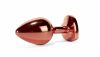 X-MEN Secret Shine Metal Butt Plug Rose Gold Heart L